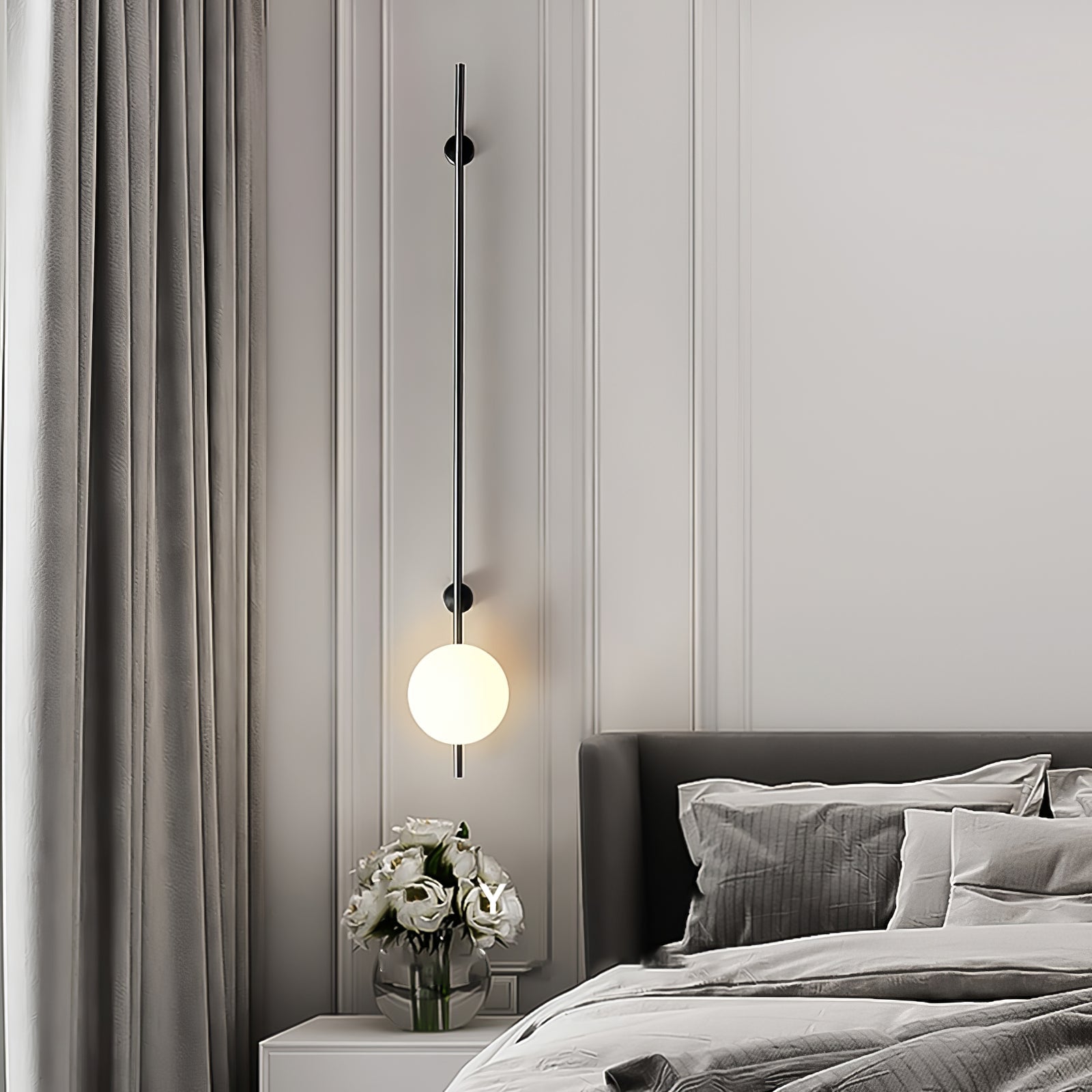 Houseof Wall Light | Metal & Glass | White
