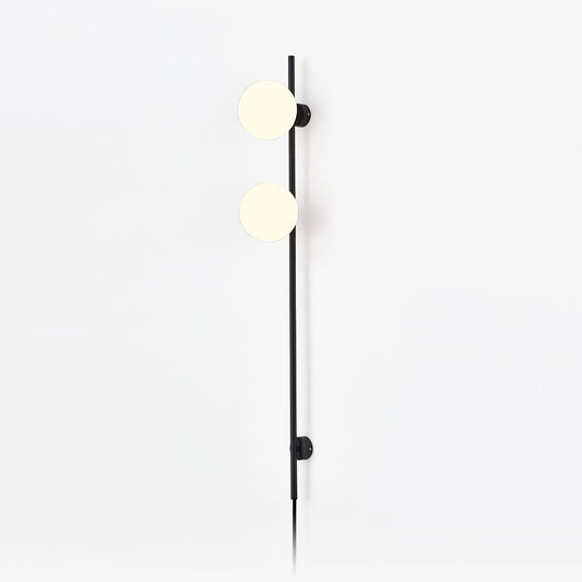 Houseof Plug-in Wall Light | Metal & Glass | White, Black, Gold