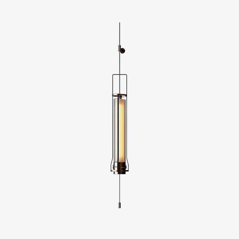 Hudson Cylinder Wall Sconce | Metal & Glass | Bright Black