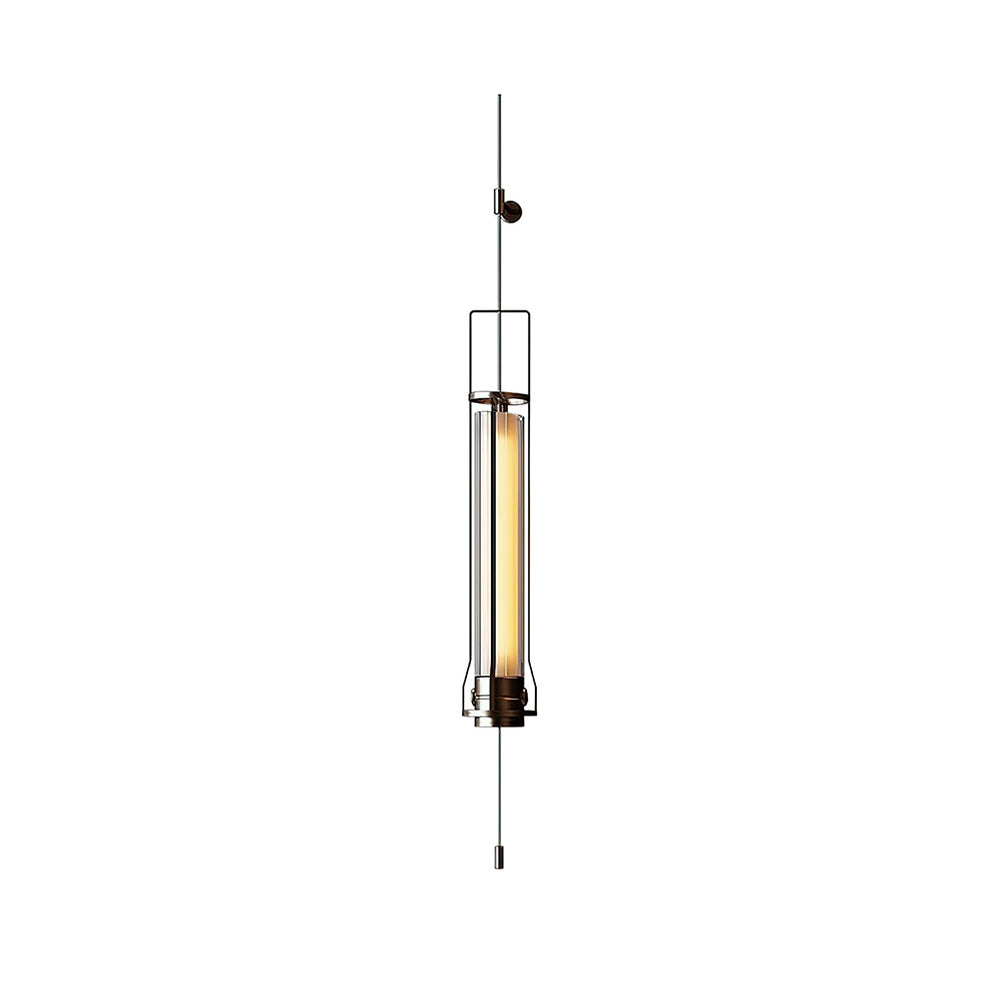 Hudson Cylinder Wall Sconce | Metal & Glass | Bright Black