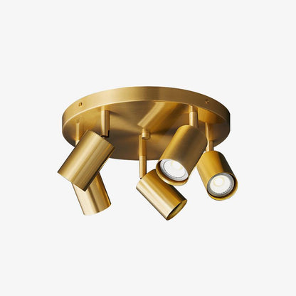 Hugo Hotspot Ceiling Light | Metal & Brass | Black or Brass, 3 or 5 Heads