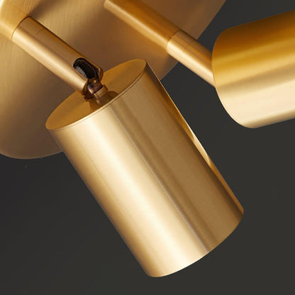 Hugo Hotspot Ceiling Light | Metal & Brass | Black or Brass, 3 or 5 Heads