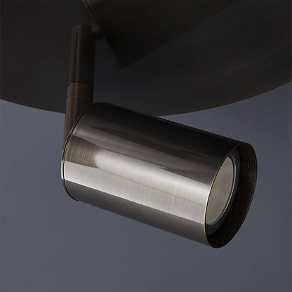 Hugo Hotspot Ceiling Light | Metal & Brass | Black or Brass, 3 or 5 Heads