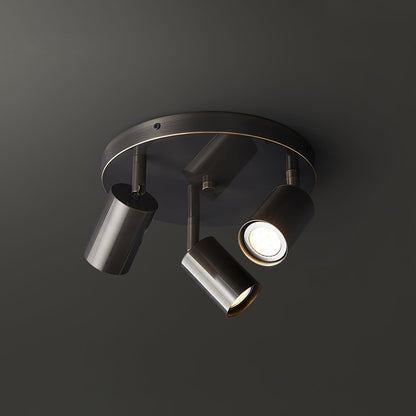 Hugo Hotspot Ceiling Light | Metal & Brass | Black or Brass, 3 or 5 Heads