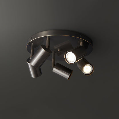 Hugo Hotspot Ceiling Light | Metal & Brass | Black or Brass, 3 or 5 Heads