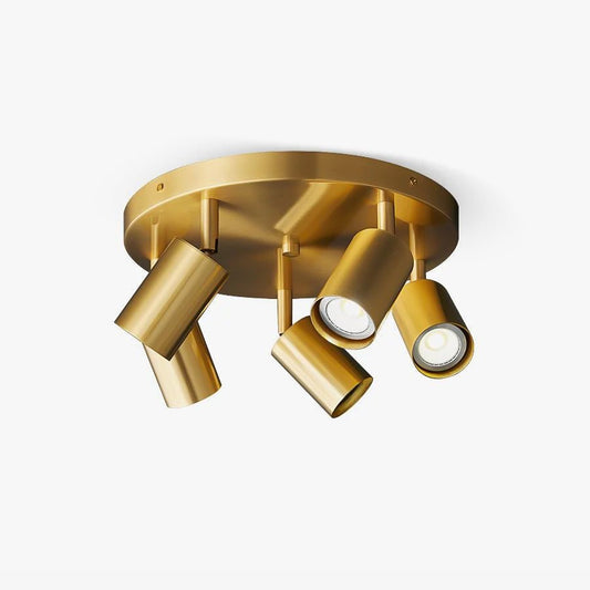 Hugo Hotspot Ceiling Light | Metal & Brass | Black or Brass, 3 or 5 Heads