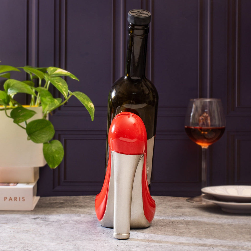 Stiletto Bottle Holder | Handmade Ceramic | Red, Black, White, Gold