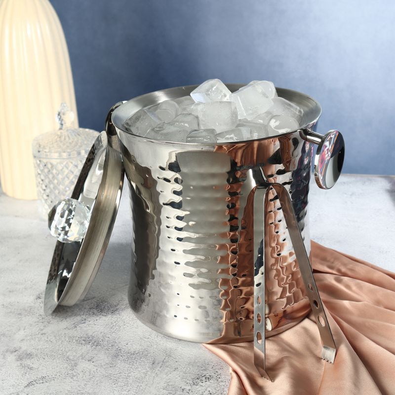 Diamond Ice Bucket | Stainless Steel | Silver