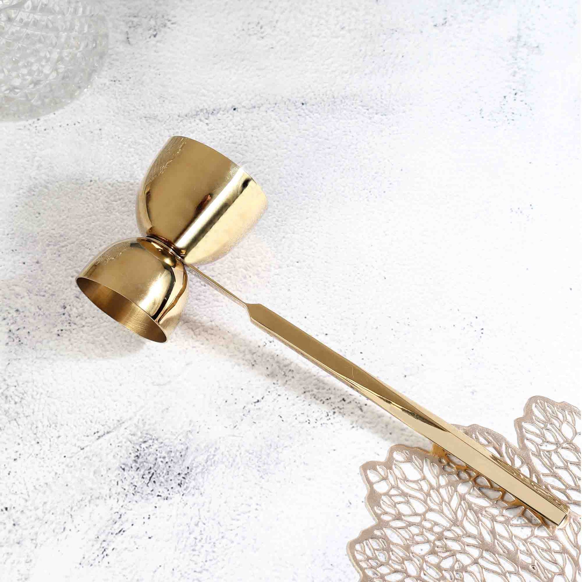 Bell Jigger | Handle | Silver and Gold