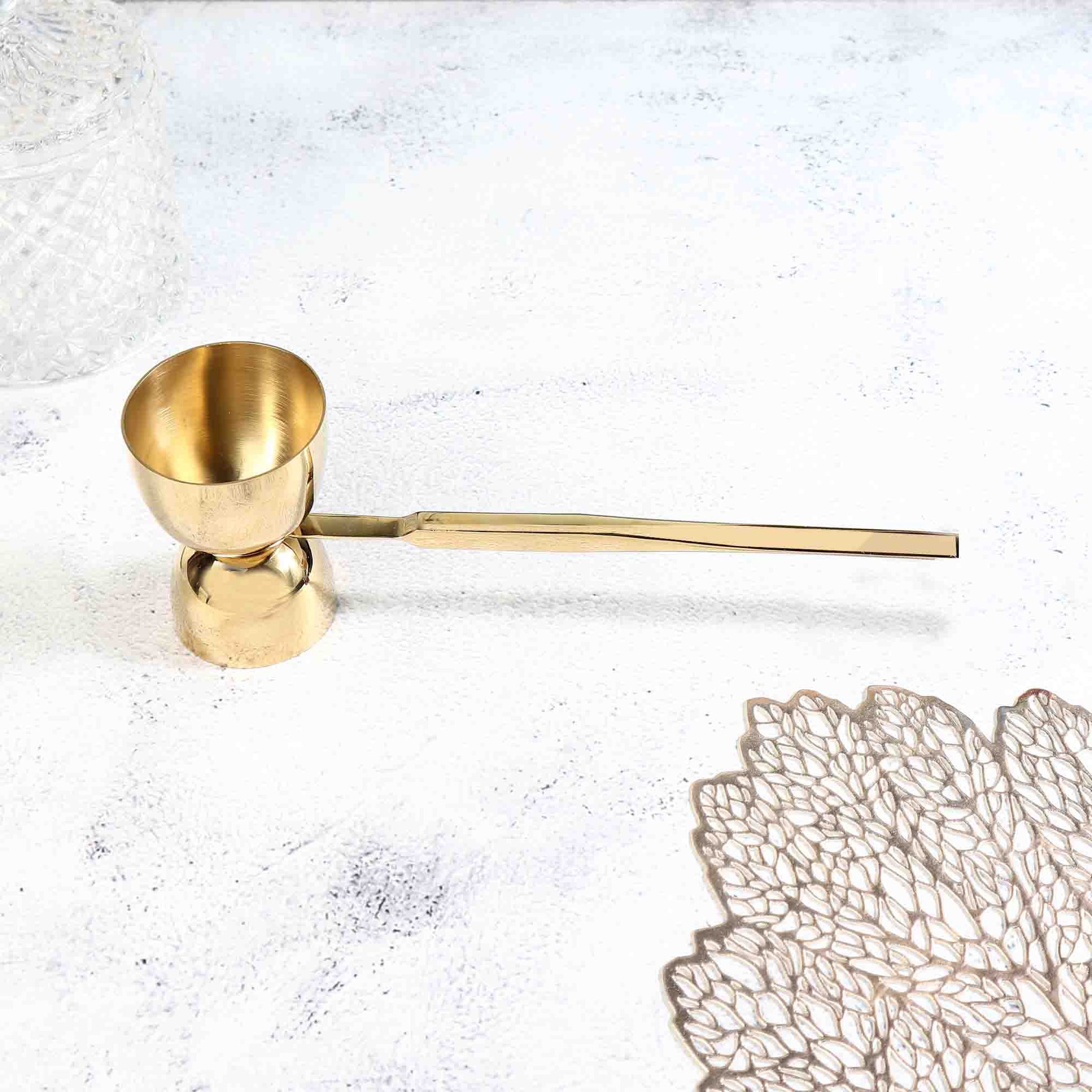 Bell Jigger | Handle | Silver and Gold