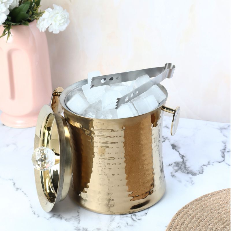 Diamond Ice Bucket | Stainless Steel | Silver