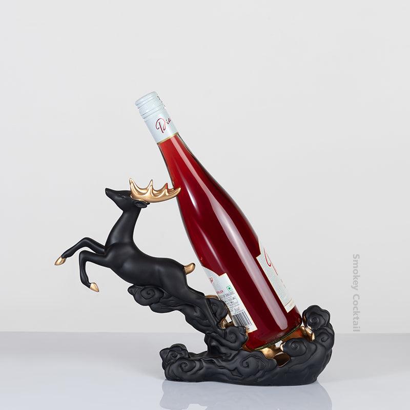 Deer Wine Rack | Resin | Black and Green