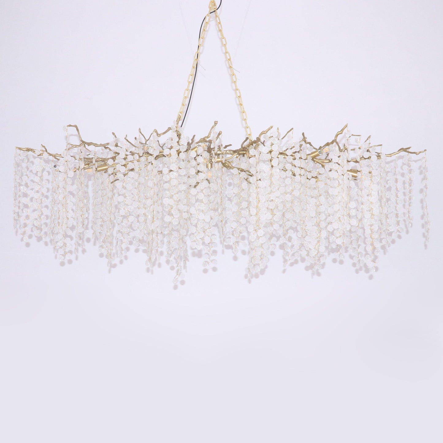 Crystal Chandelier | Brass & Nickel Finish | Multiple Diameter Options