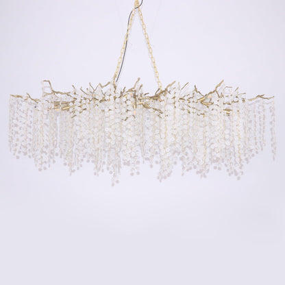 Crystal Chandelier | Brass & Nickel Finish | Multiple Diameter Options