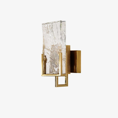 Ice Crystal Wall Lamp | Crystal Glass | Brass Finish