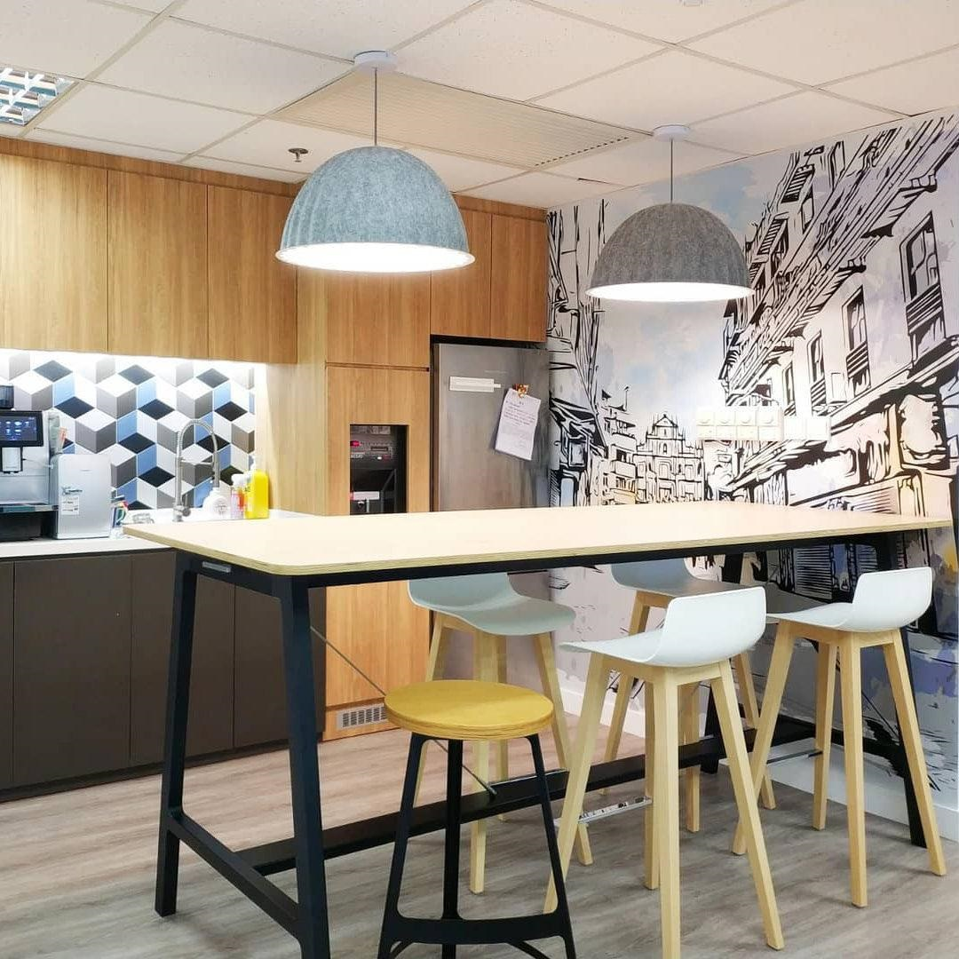 Dome Pendant Light | Felt & Metal | Black or Grey