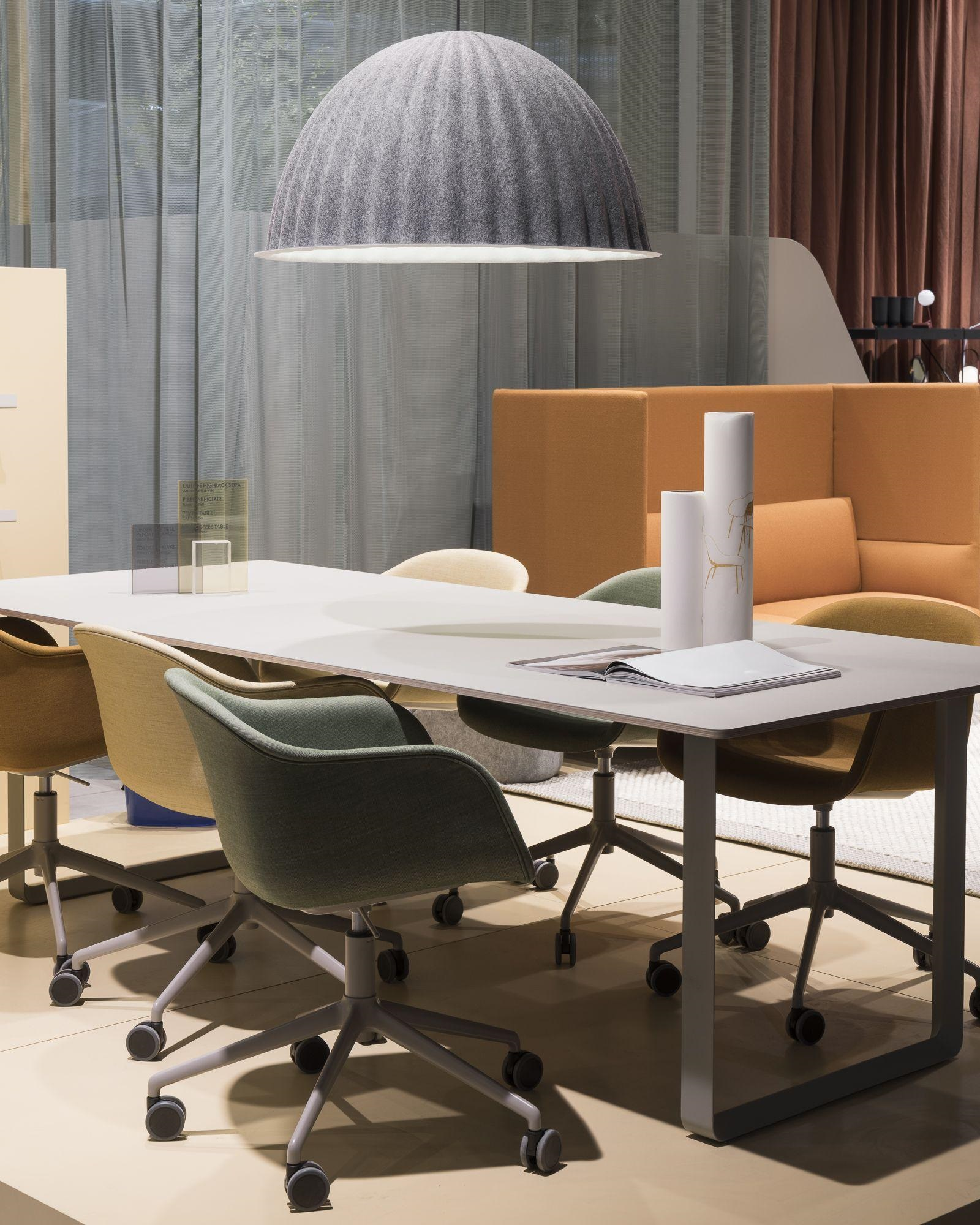 Dome Pendant Light | Felt & Metal | Black or Grey