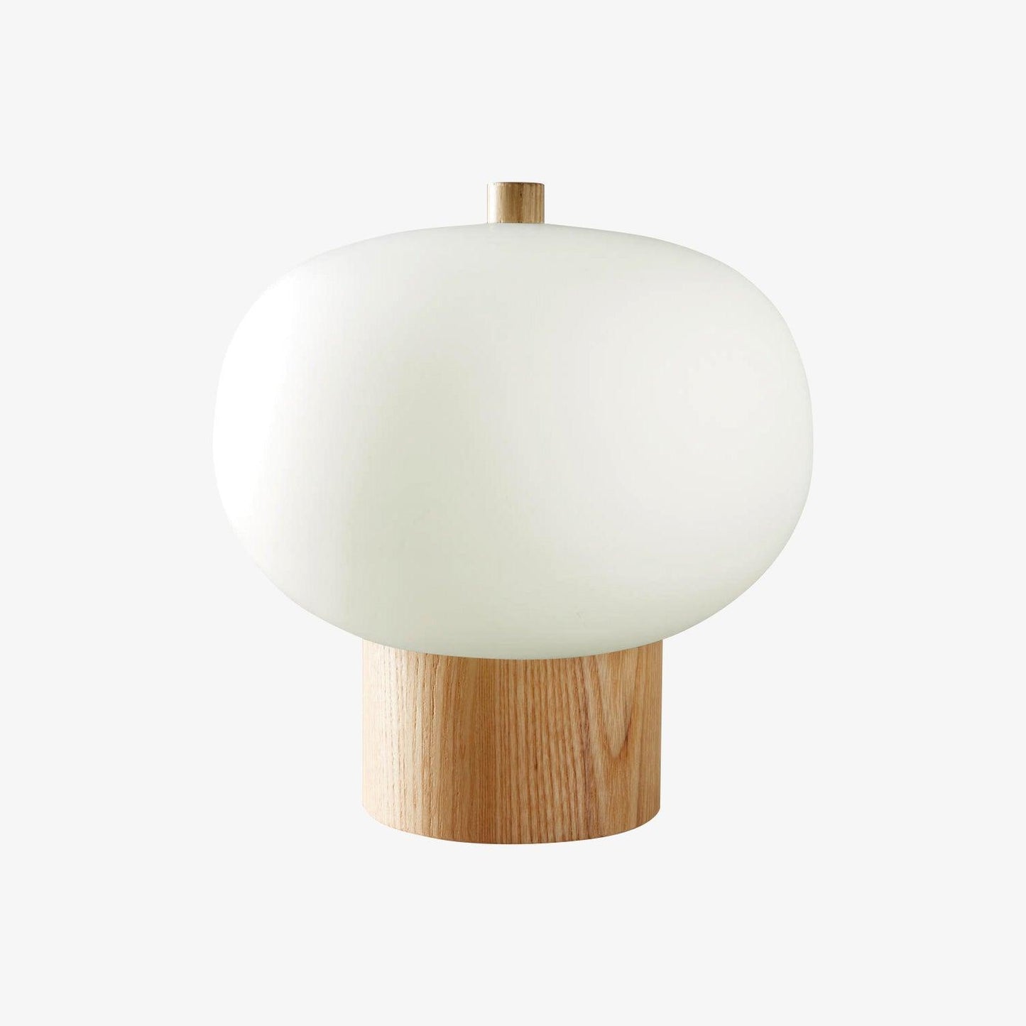 Ilargi Table Lamp | Hand-Blown Glass & Wood | Warm White LED