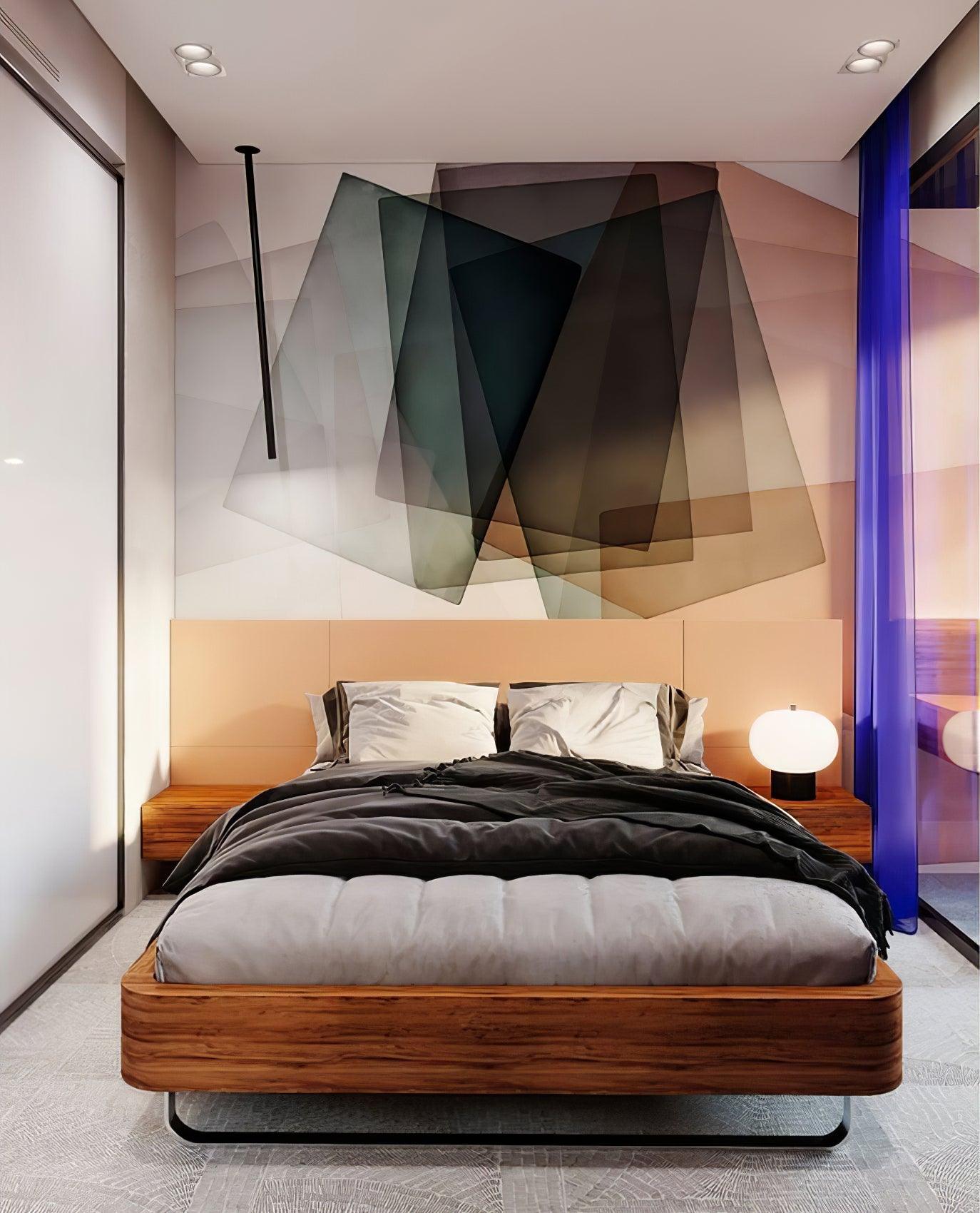 Ilargi Table Lamp | Hand-Blown Glass & Wood | Warm White LED
