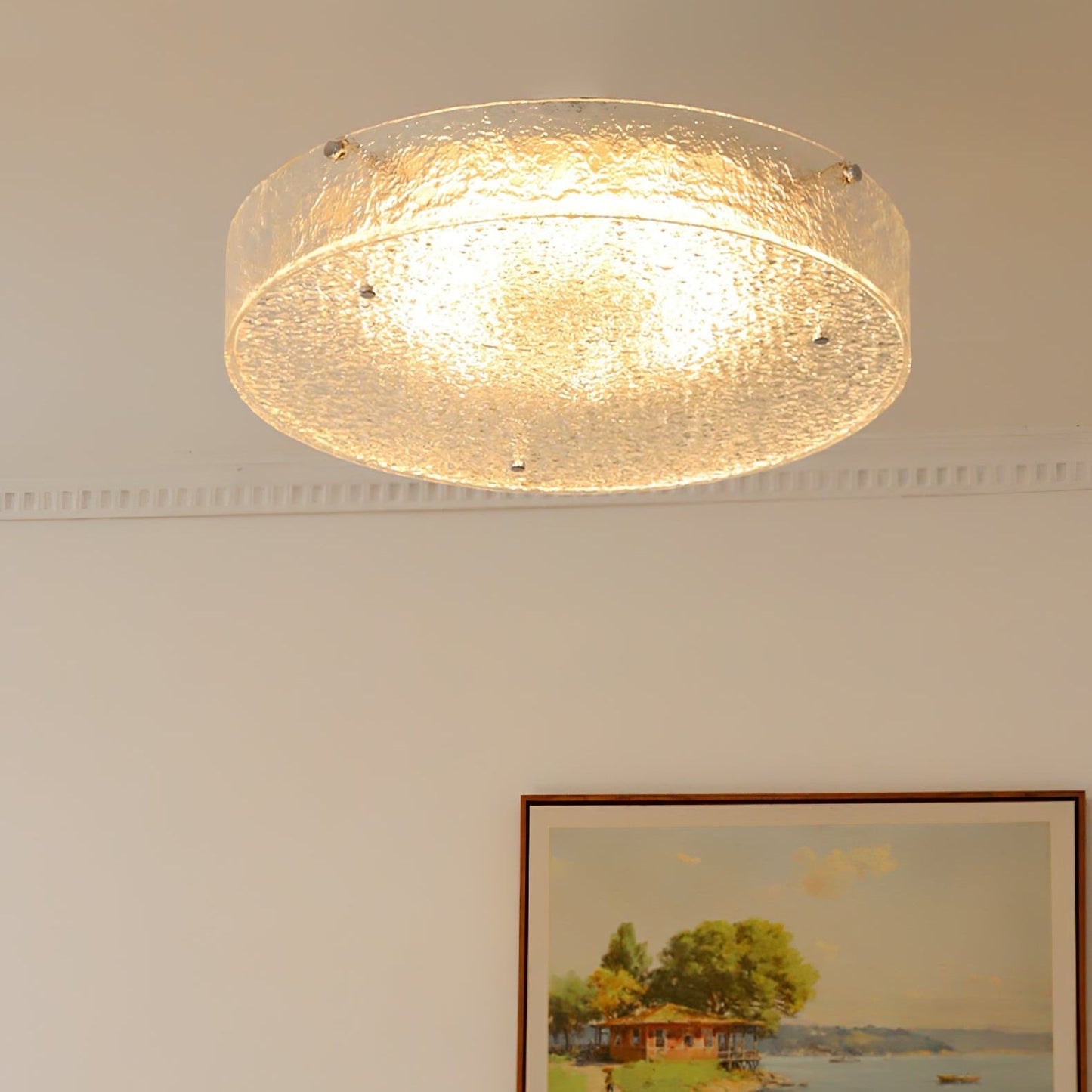 Illuminese Ceiling Lamp | Glass | Nickel