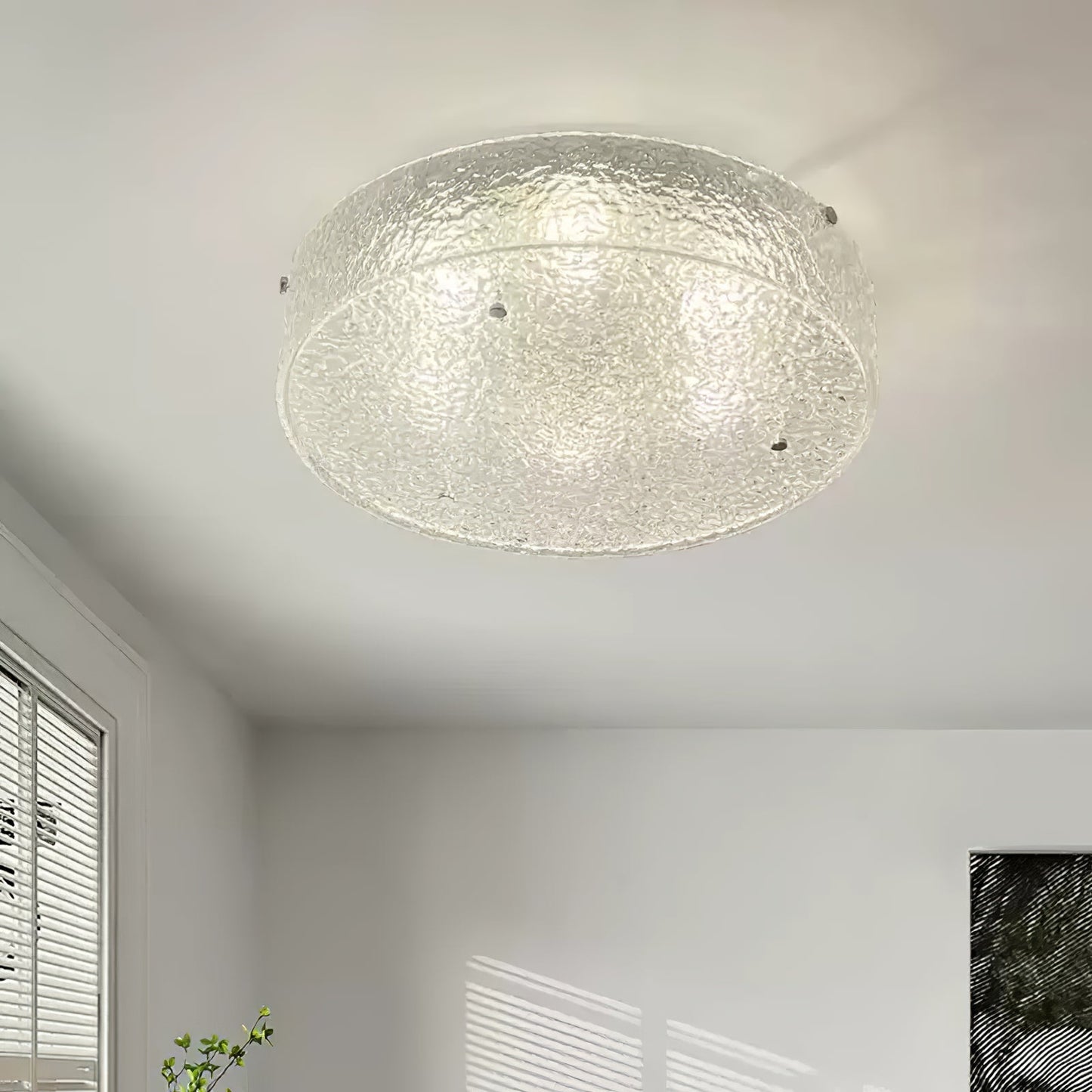 Illuminese Ceiling Lamp | Glass | Nickel