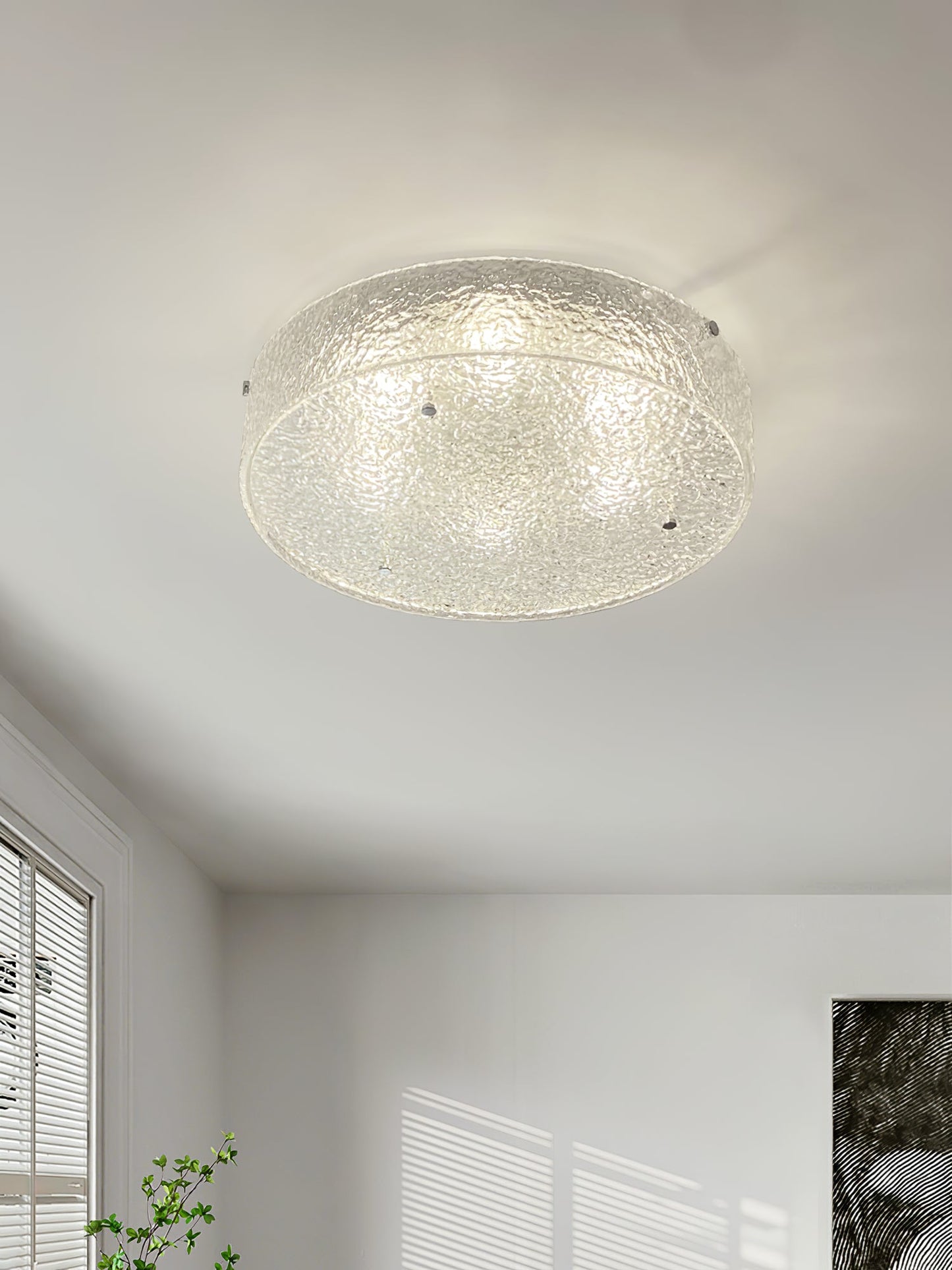Illuminese Ceiling Lamp | Glass | Nickel