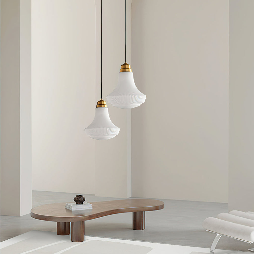 Ingalls Pendant Light | Brass & Glass | 30cm Diameter