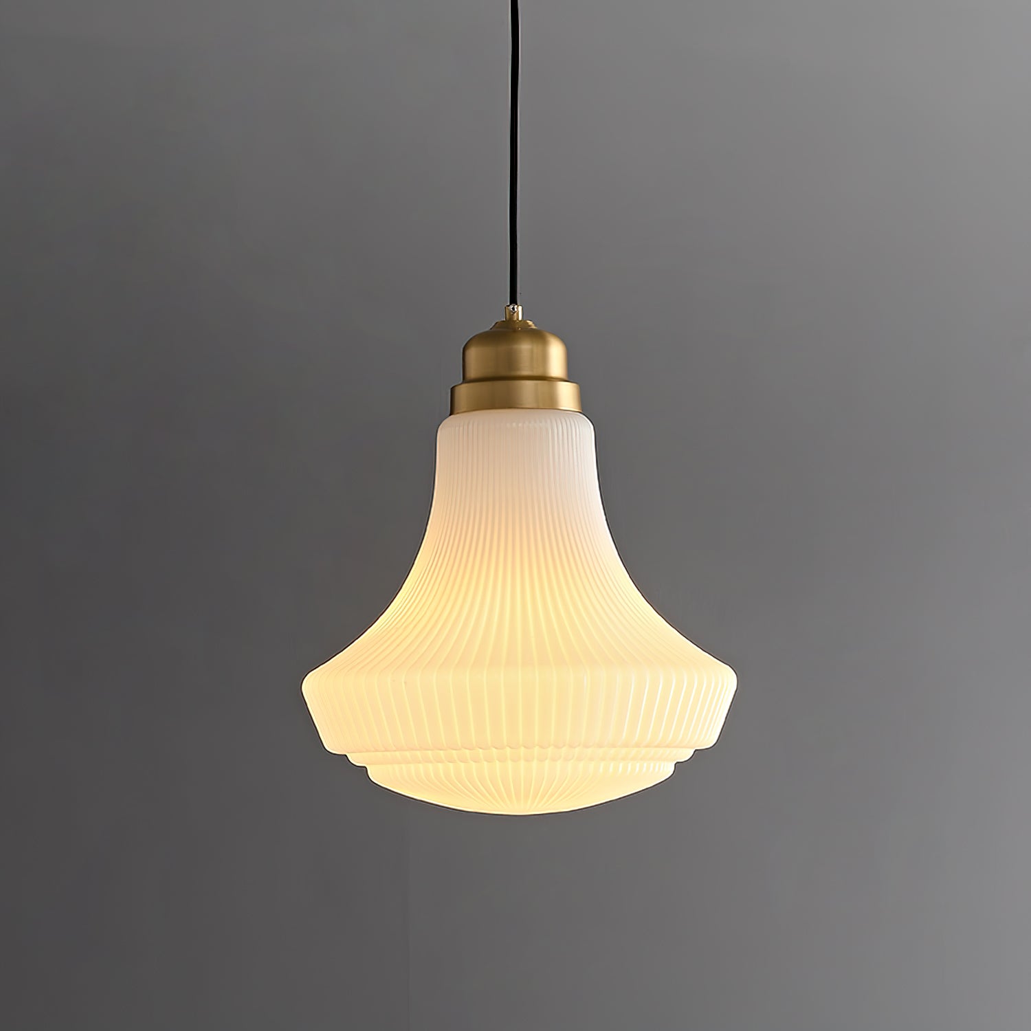 Ingalls Pendant Light | Brass & Glass | 30cm Diameter