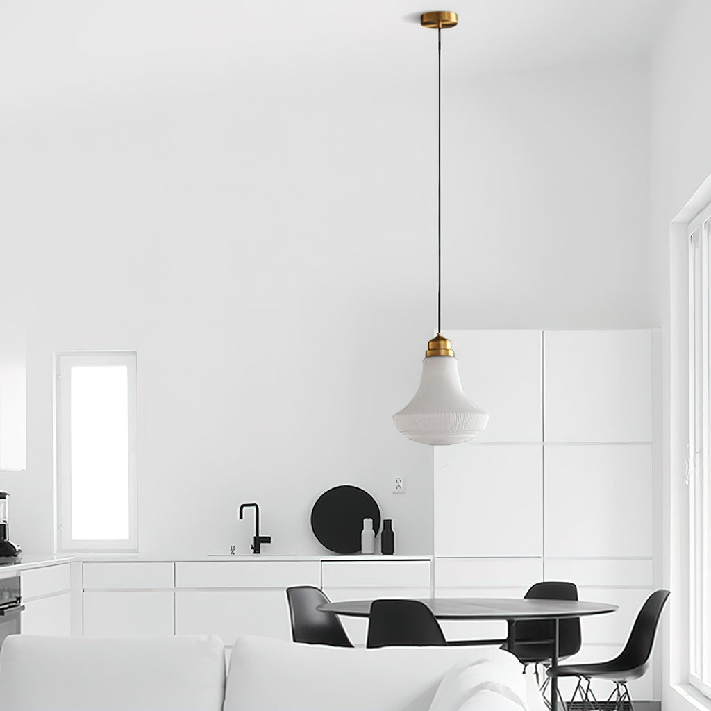 Ingalls Pendant Light | Brass & Glass | 30cm Diameter