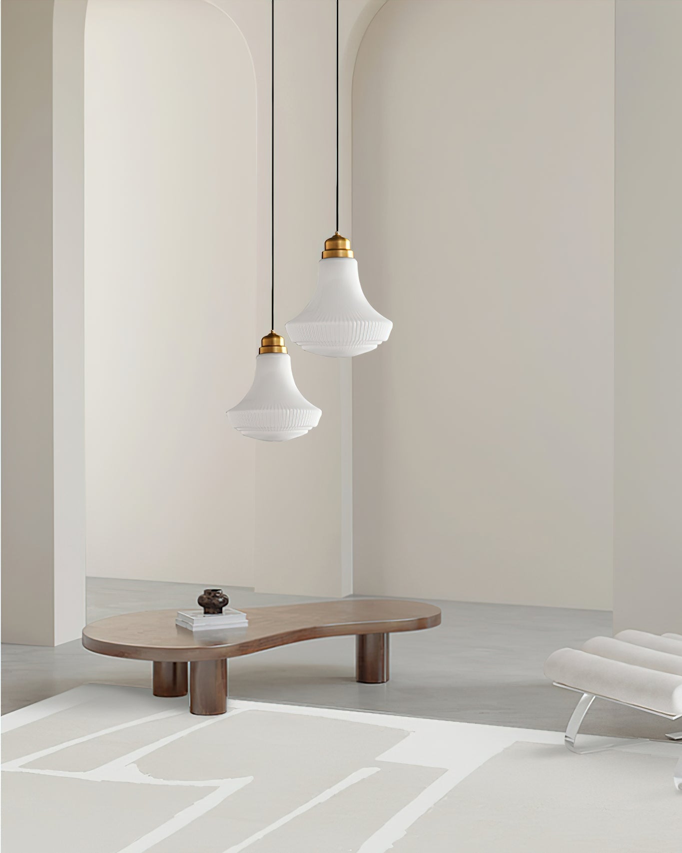 Ingalls Pendant Light | Brass & Glass | 30cm Diameter