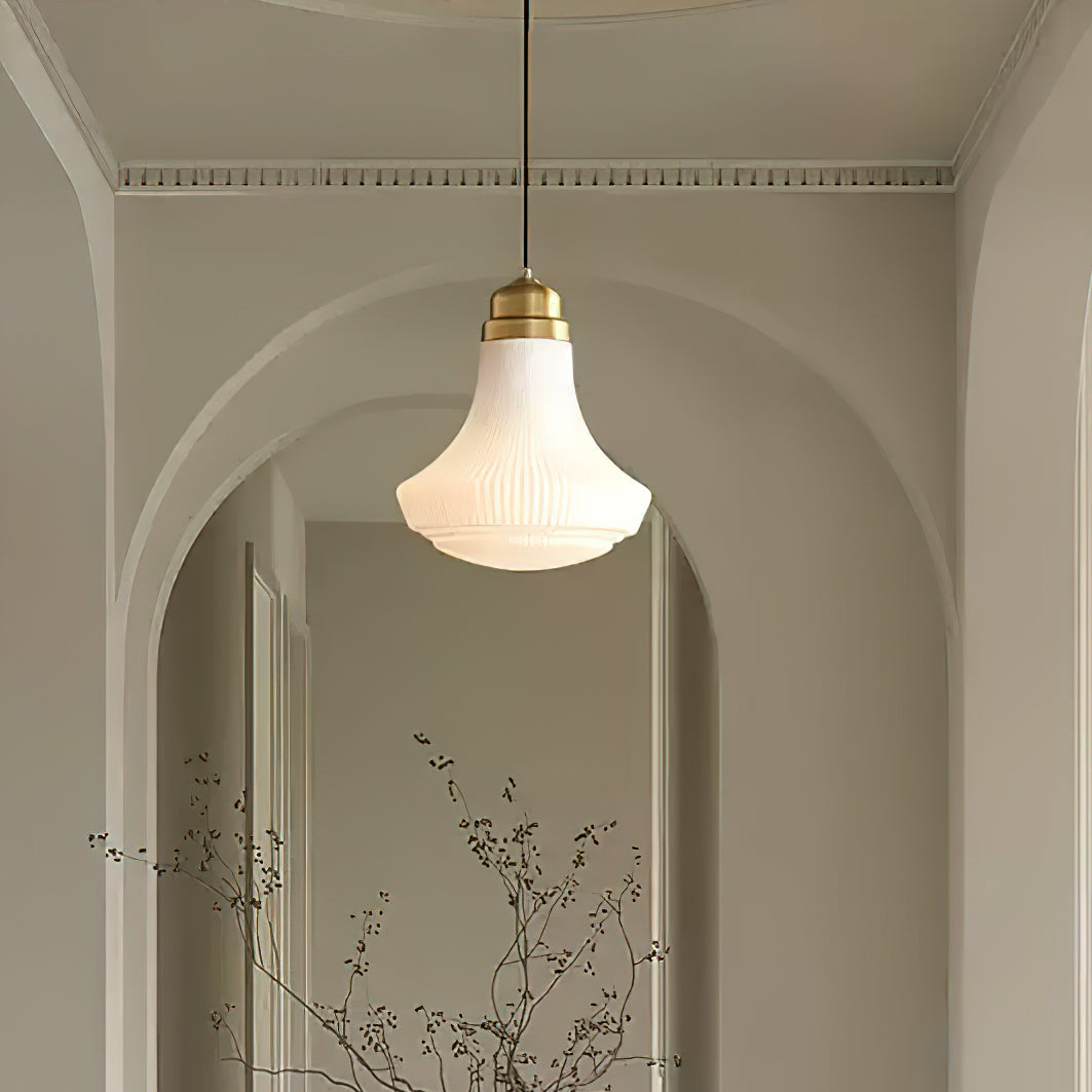 Ingalls Pendant Light | Brass & Glass | 30cm Diameter