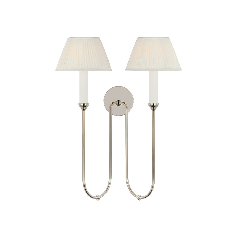 Ingela Wall Light | Brass & Fabric | Contemporary Design