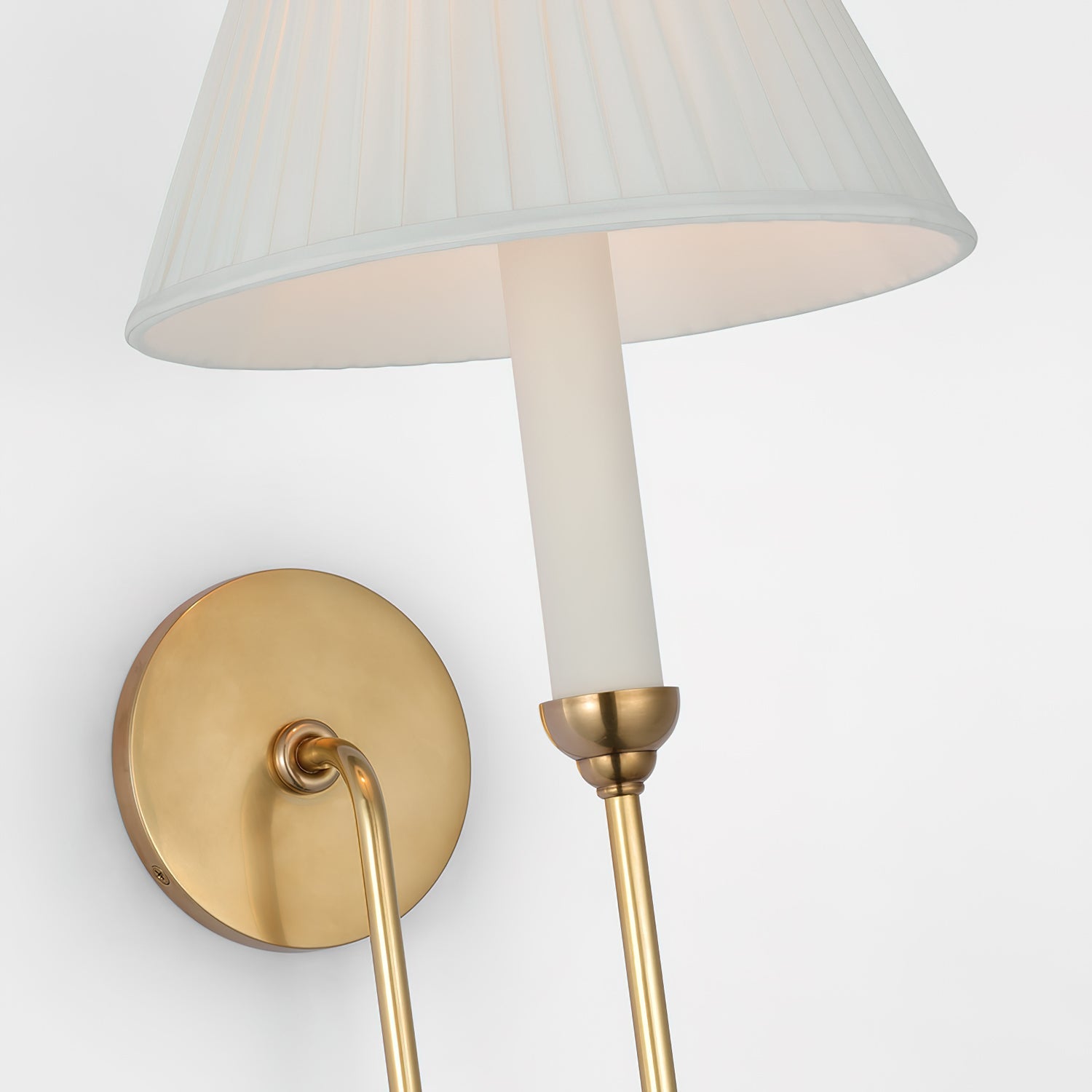 Ingela Wall Light | Brass & Fabric | Contemporary Design