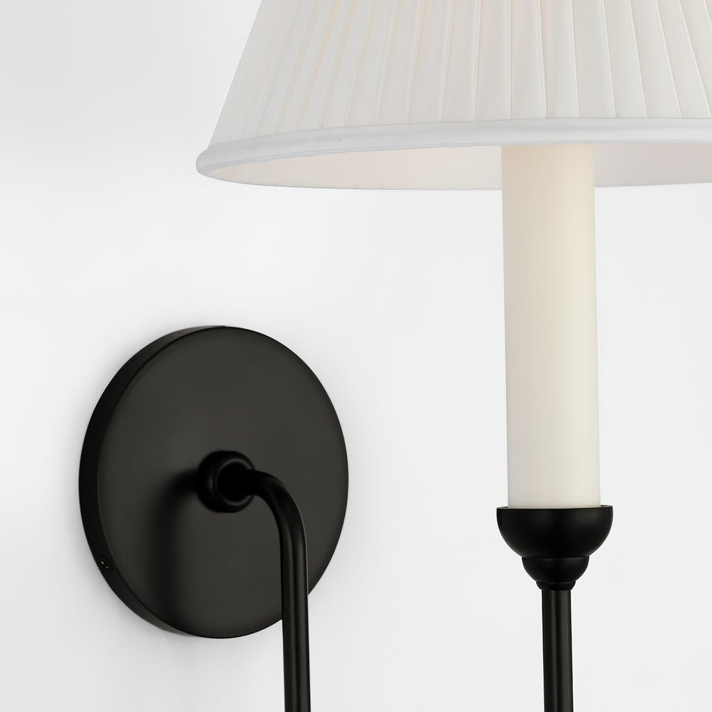 Ingela Wall Light | Brass & Fabric | Contemporary Design