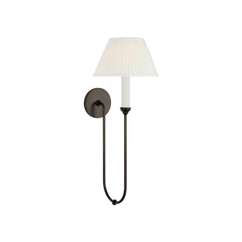 Ingela Wall Light | Brass & Fabric | Contemporary Design
