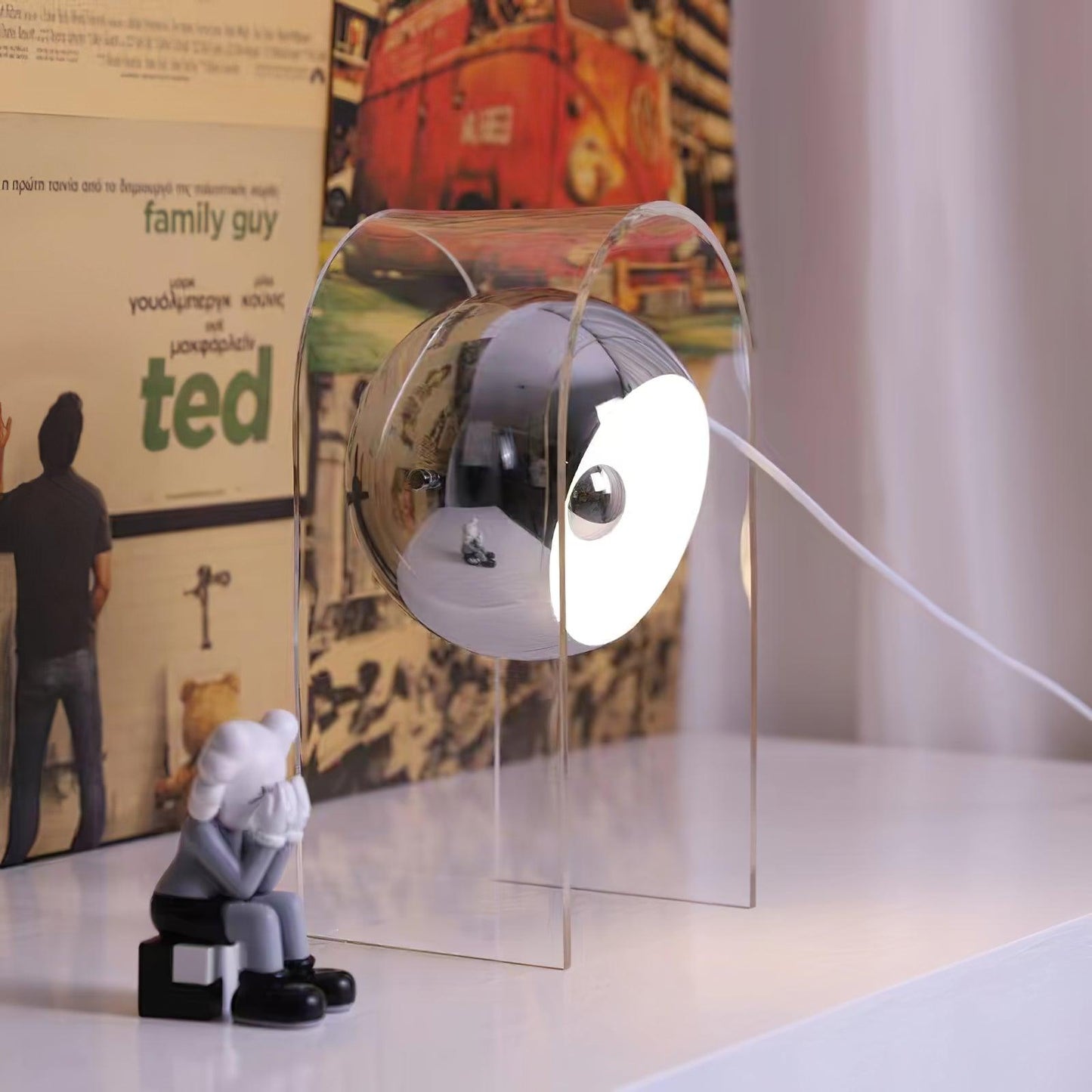 Insta Sensorette Table Lamp | Chrome & Acrylic | 20cm