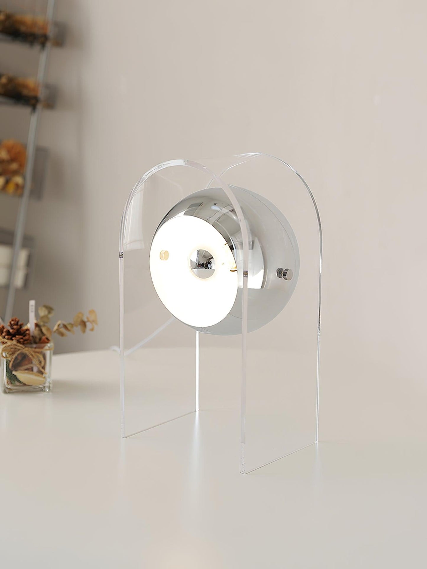Insta Sensorette Table Lamp | Chrome & Acrylic | 20cm