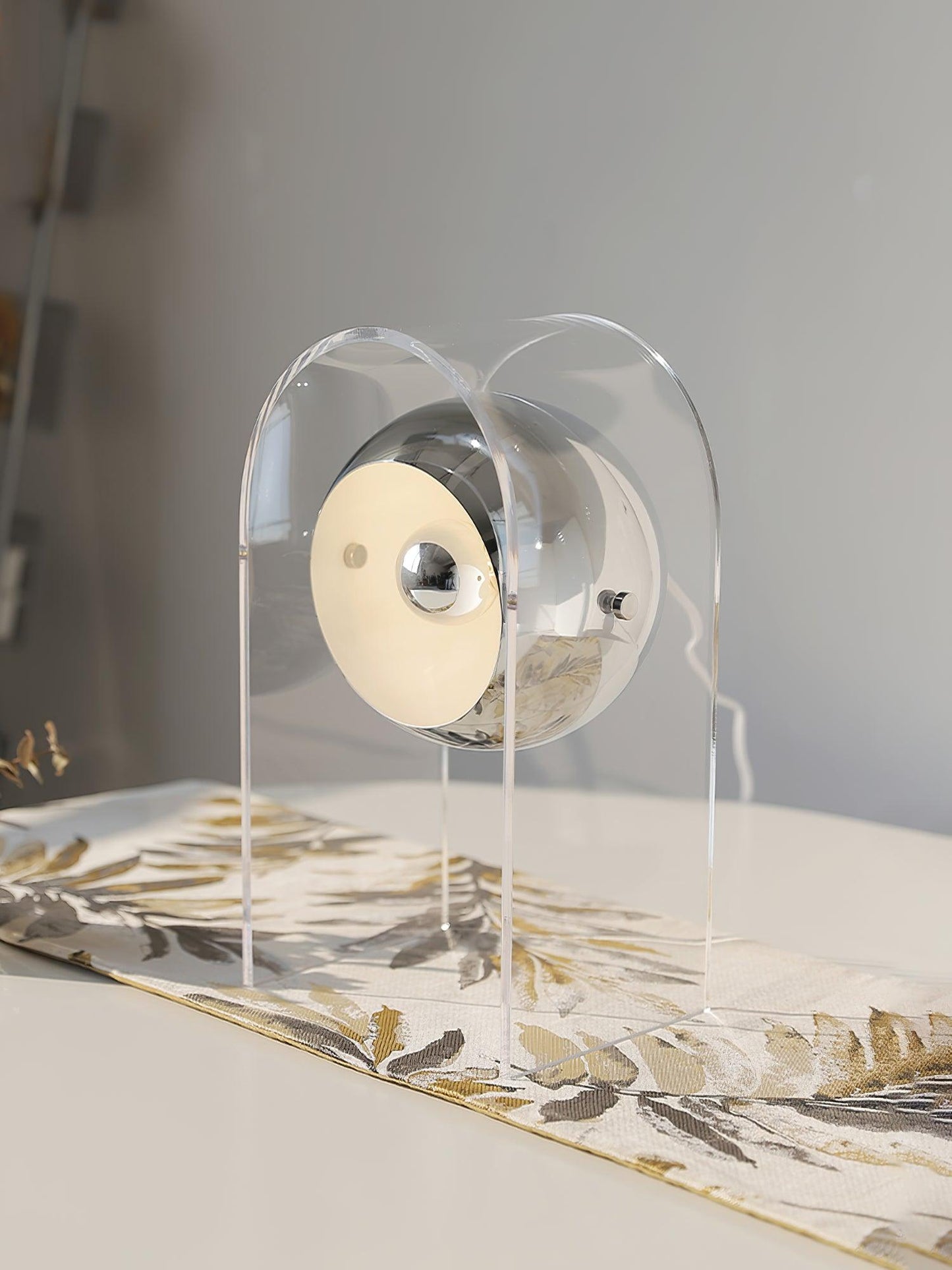 Insta Sensorette Table Lamp | Chrome & Acrylic | 20cm