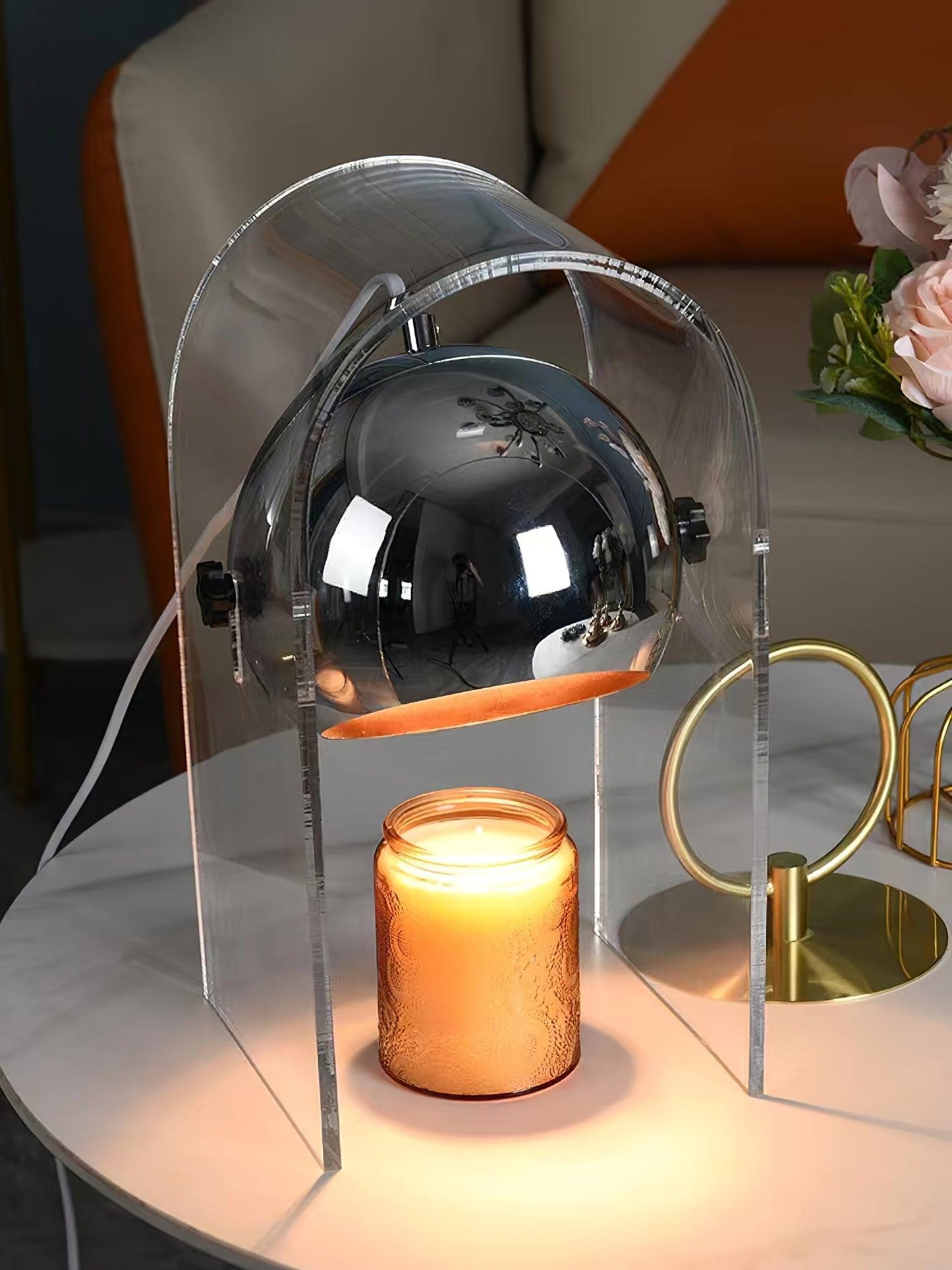 Insta Sensorette Table Lamp | Chrome & Acrylic | 20cm