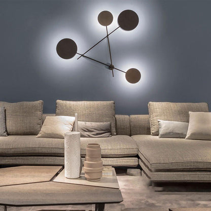 Lride Wall Lamp | Metal, Iron, Acrylic | Black, Gray + Black