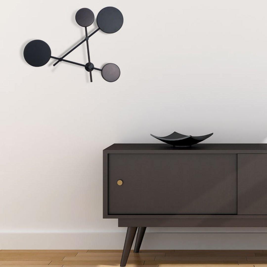 Lride Wall Lamp | Metal, Iron, Acrylic | Black, Gray + Black