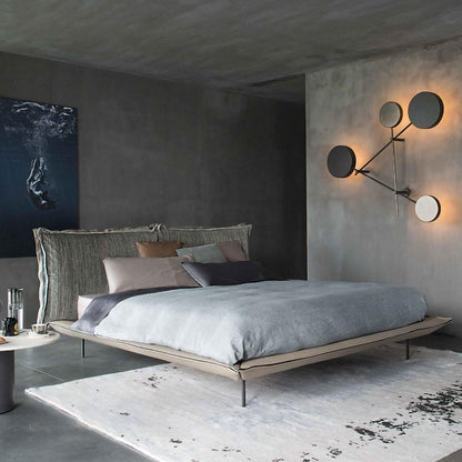 Lride Wall Lamp | Metal, Iron, Acrylic | Black, Gray + Black