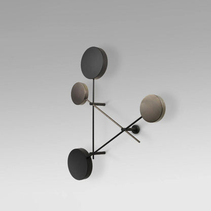 Lride Wall Lamp | Metal, Iron, Acrylic | Black, Gray + Black