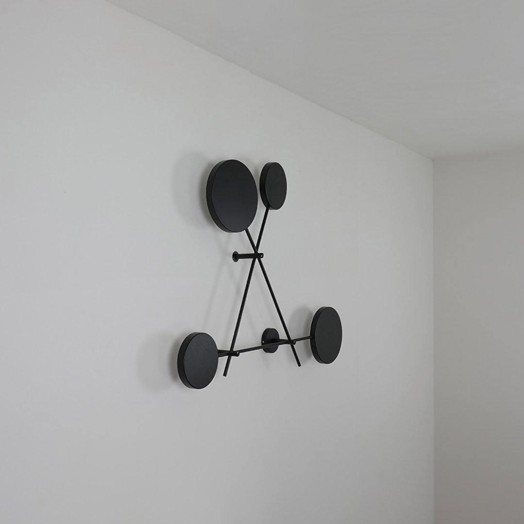 Lride Wall Lamp | Metal, Iron, Acrylic | Black, Gray + Black