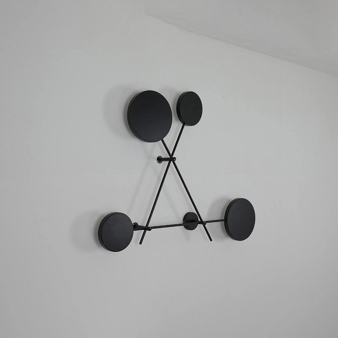 Lride Wall Lamp | Metal, Iron, Acrylic | Black, Gray + Black