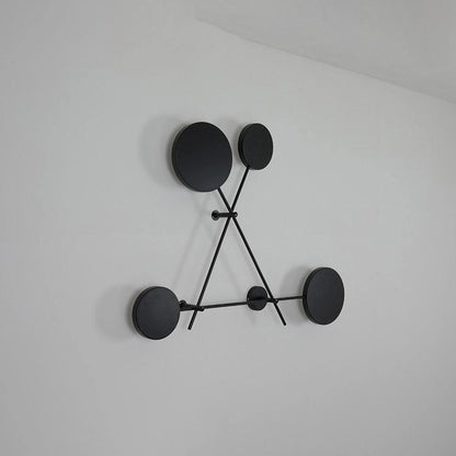 Lride Wall Lamp | Metal, Iron, Acrylic | Black, Gray + Black