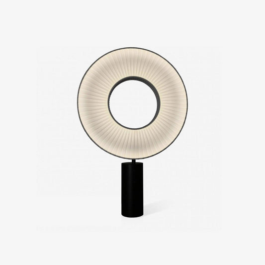 Vespera Table Lamp | Metal & Fabric | Black and White