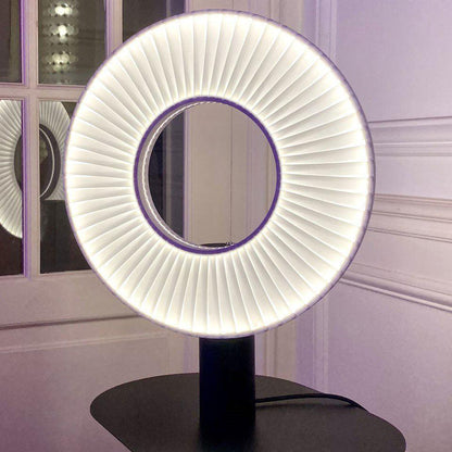 Vespera Table Lamp | Metal & Fabric | Black and White