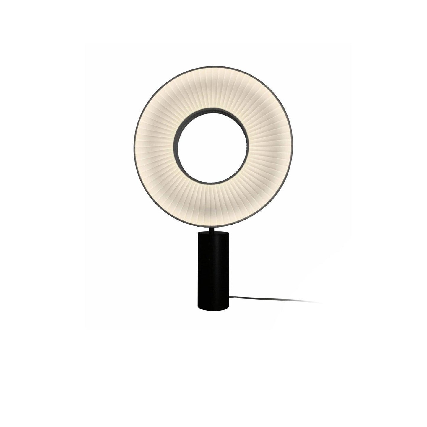 Vespera Table Lamp | Metal & Fabric | Black and White