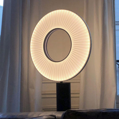 Vespera Table Lamp | Metal & Fabric | Black and White